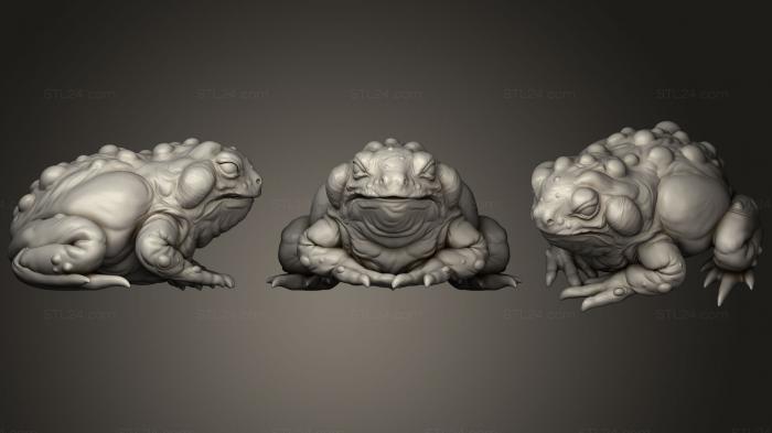 Animal figurines (Frog 2, STKJ_0981) 3D models for cnc